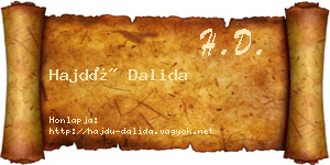 Hajdú Dalida névjegykártya